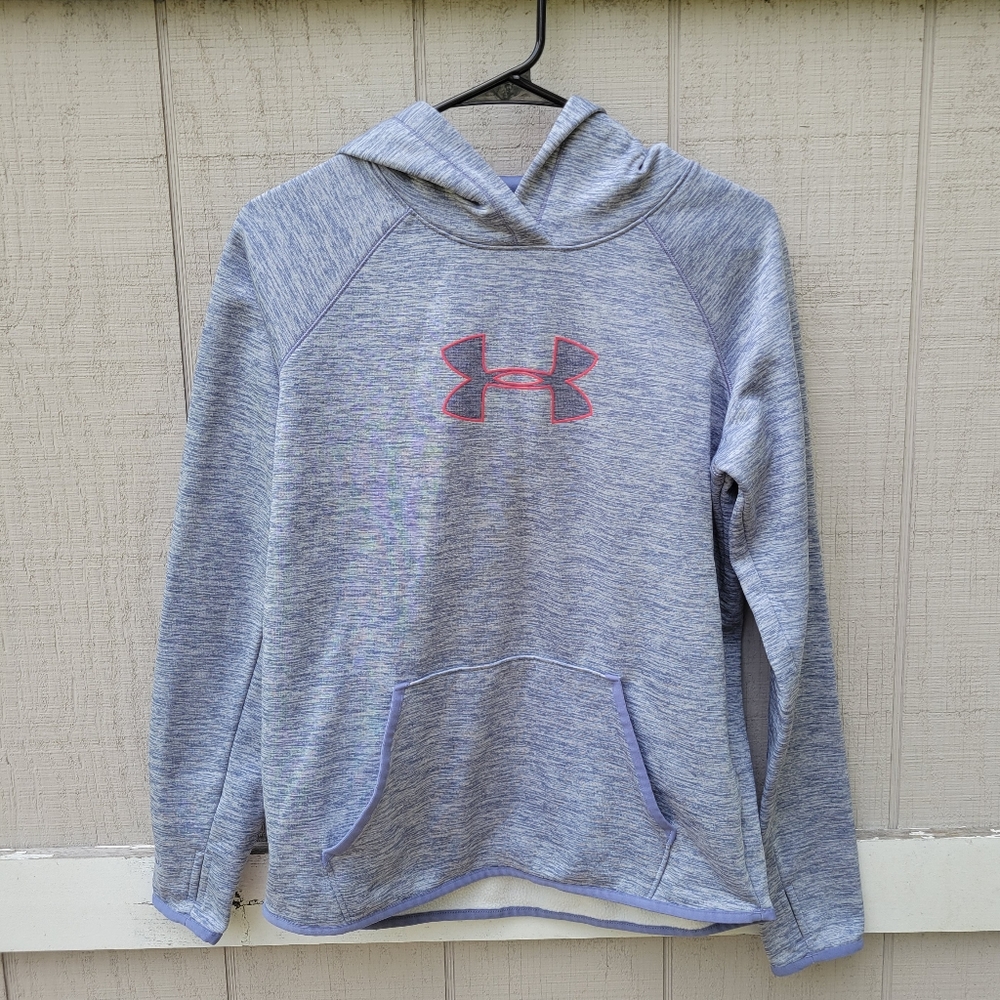 Women's Under Armour Cold Gear Storm Loose Fit Fleece Hoodie Sweatshirt Small